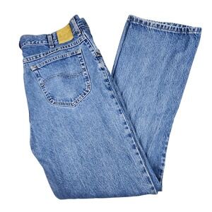 VTG Lee Jeans Mens 40x34 Blue Regular Fit Straight Leg Made in USA Denim 90s Dad